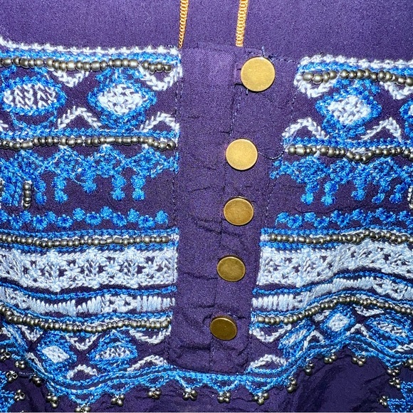 New - Bohemian Peasant Style Blouse - Picture 7 of 8